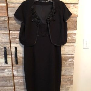 2piece black dress